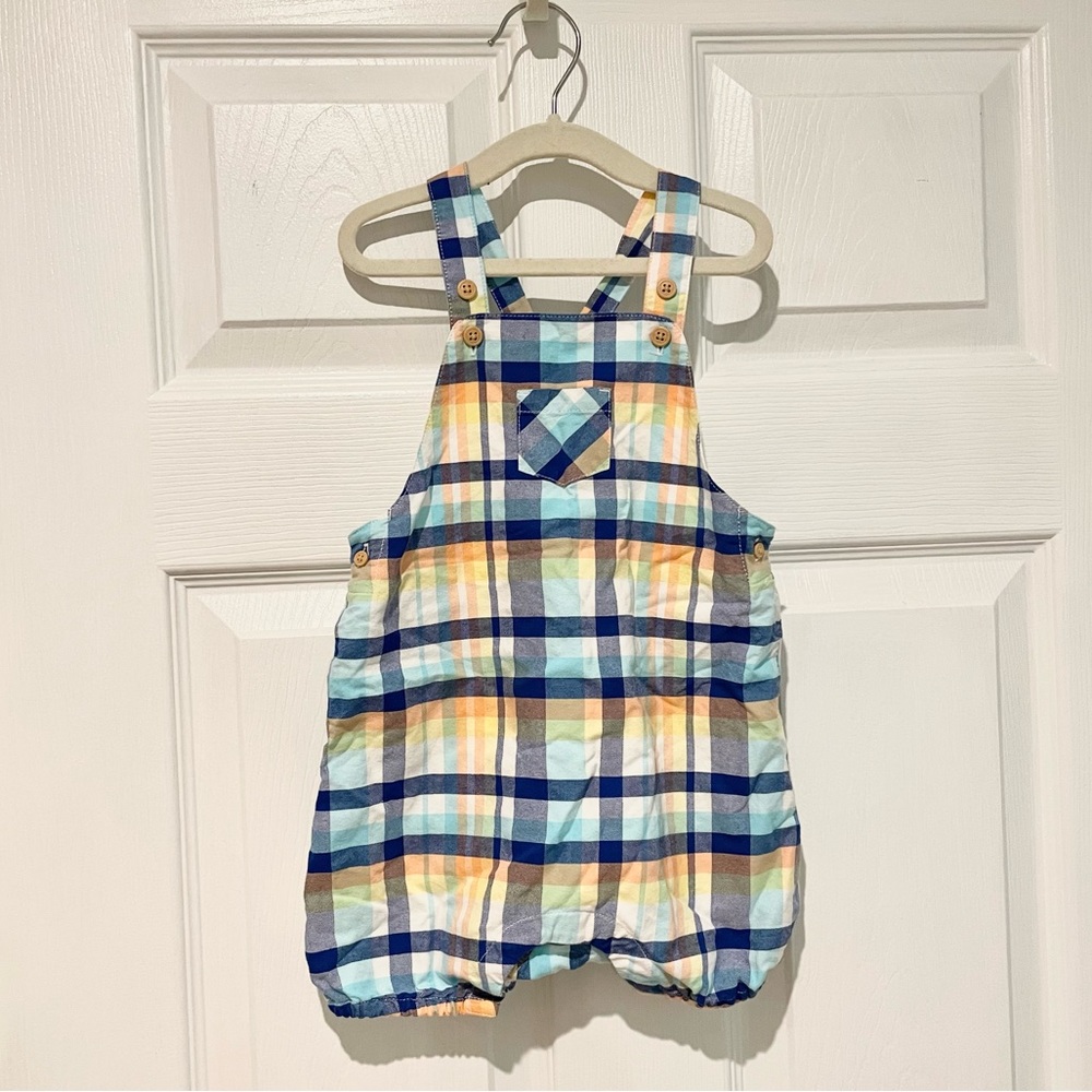 Janie and Jack plaid romper